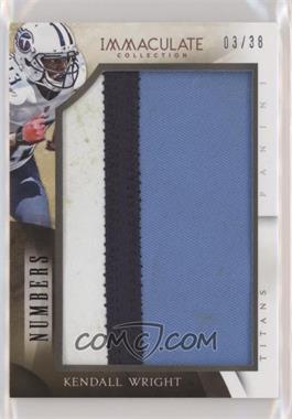 2014 Panini Immaculate Collection - Numbers #IM-KW - Kendall Wright /38