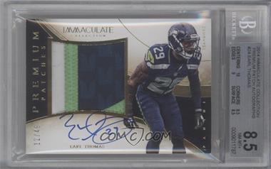 2014 Panini Immaculate Collection - Premium Patches Autographs #P-ET - Earl Thomas /49 [BGS 8.5 NM‑MT+]