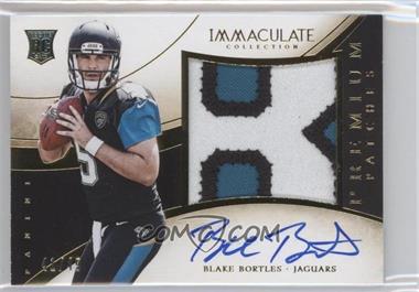 2014 Panini Immaculate Collection - Premium Patches Rookie Autographs #PR-BB - Blake Bortles /49