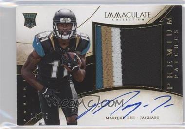 2014 Panini Immaculate Collection - Premium Patches Rookie Autographs #PR-ML - Marqise Lee /49