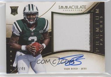 2014 Panini Immaculate Collection - Premium Patches Rookie Autographs #PR-TJ - Tajh Boyd /49 [EX to NM]