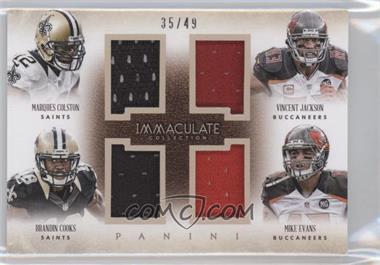 2014 Panini Immaculate Collection - Quads #4-RIV1 - Marques Colston, Brandin Cooks, Vincent Jackson, Mike Evans /49