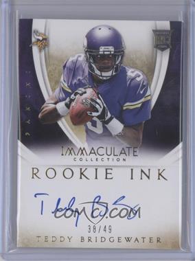 2014 Panini Immaculate Collection - Rookie Ink #4 - Teddy Bridgewater /49
