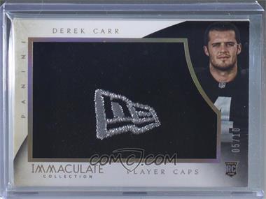 2014 Panini Immaculate Collection - Rookie Player Caps - New Era/Team Logos #RPC-DC - Derek Carr /10