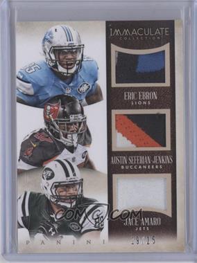 2014 Panini Immaculate Collection - Trios - Prime #3-TE - Eric Ebron, Austin Seferian-Jenkins, Jace Amaro /25