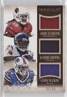 Andre Ellington, DeAndre Hopkins, Sammy Watkins #/99