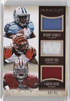 Bishop Sankey, Carlos Hyde, Jeremy Hill #/99