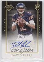 Rookie Signatures - David Fales #/10