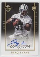 Rookie Signatures - Shaq Evans [Noted] #/10