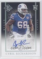 Rookie Signatures - Cyril Richardson #/49