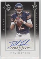 Rookie Signatures - David Fales #/49