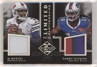 EJ Manuel, Sammy Watkins #/25