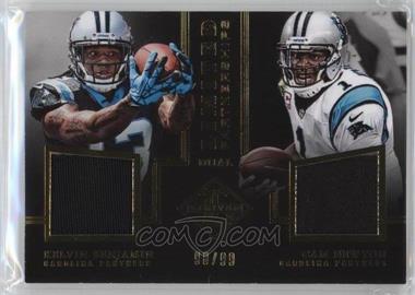 2014 Panini Limited - Limited Partnerships Dual Materials #LP2-CA - Cam Newton, Kelvin Benjamin /99