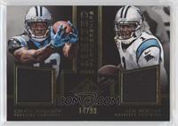 Cam Newton, Kelvin Benjamin [Noted] #/99