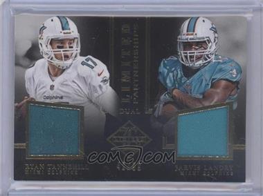 2014 Panini Limited - Limited Partnerships Dual Materials #LP2-MI - Jarvis Landry, Ryan Tannehill /99