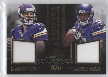 2014 Panini Limited - Limited Partnerships Dual Materials #LP2-VI - Christian Ponder, Teddy Bridgewater /99