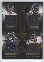 Alshon Jeffery, Brandon Marshall, Jay Cutler, Ka'Deem Carey #/50