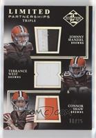 Connor Shaw, Johnny Manziel, Terrance West #/25