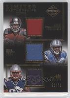 Asa Watson, Austin Seferian-Jenkins, Eric Ebron #/75