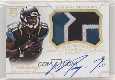 2014 Panini National Treasures - [Base] - Century Gold #313 - Rookie Patch Century Materials Signatures - Marqise Lee /10
