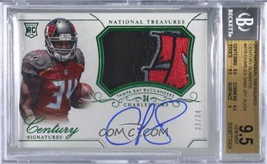 2014 Panini National Treasures - [Base] - Century Numbers #278 - Rookie Patch Century Materials Signatures - Charles Sims /34 [BGS 9.5 GEM MINT]