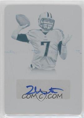 2014 Panini National Treasures - [Base] - Printing Plate Cyan #245 - Rookie Signatures - Zach Mettenberger /1