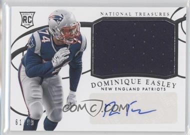 2014 Panini National Treasures - [Base] #266 - Rookie Materials Signatures - Dominique Easley /99