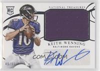 Rookie Materials Signatures - Keith Wenning #/99