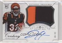 Rookie Patch Century Materials Signatures - Jeremy Hill #/99