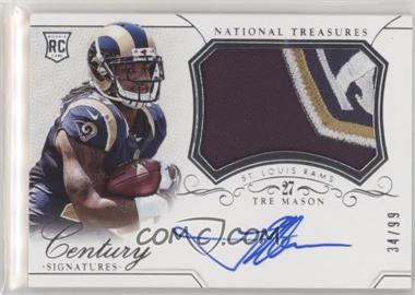 2014 Panini National Treasures - [Base] #308 - Rookie Patch Century Materials Signatures - Tre Mason /99