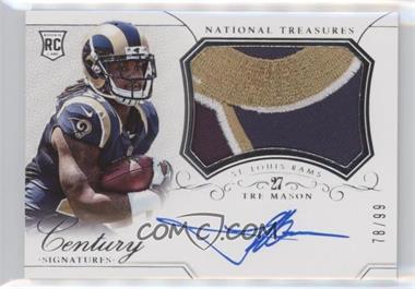 2014 Panini National Treasures - [Base] #308 - Rookie Patch Century Materials Signatures - Tre Mason /99