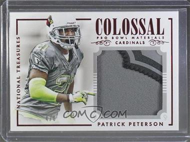 2014 Panini National Treasures - Colossal Pro Bowl Materials - Team Logo Patches #CPB-PA - Patrick Peterson /6