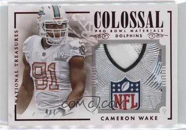 2014 Panini National Treasures - Colossal Pro Bowl Materials - Trophy Logo Patches #CPB-CW - Cameron Wake /7