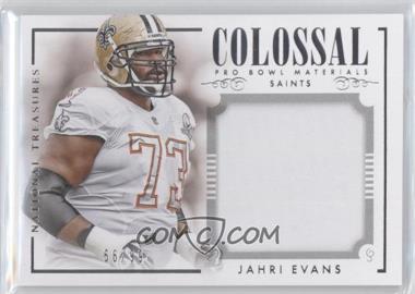 2014 Panini National Treasures - Colossal Pro Bowl Materials #CPB-EV - Jahri Evans /99