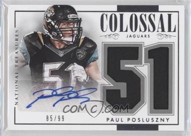 2014 Panini National Treasures - Colossal Signatures - Jersey Numbers #CJS-PP - Paul Posluszny /99