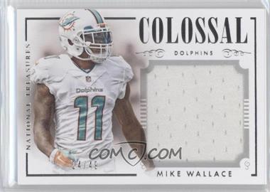 2014 Panini National Treasures - Colossal #C-MW - Mike Wallace /49