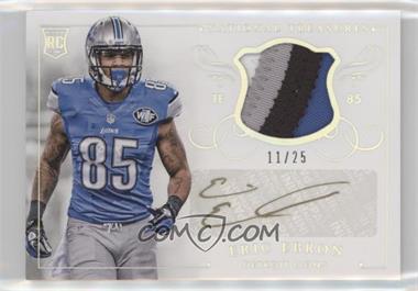 2014 Panini National Treasures - Materials Signatures - Silver #MS-EE - Eric Ebron /25