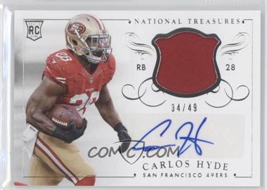 2014 Panini National Treasures - Materials Signatures #MS-CH - Carlos Hyde /49