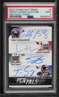 Logan Thomas, Tajh Boyd, Tom Savage, Teddy Bridgewater [PSA 9 MINT]