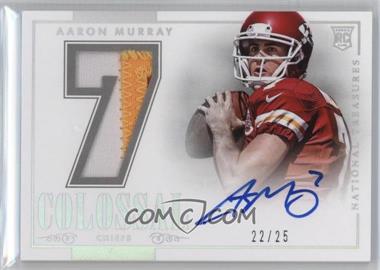 2014 Panini National Treasures - Rookie Colossal Signatures - Jersey Numbers Prime #RCN-AM - Aaron Murray /25
