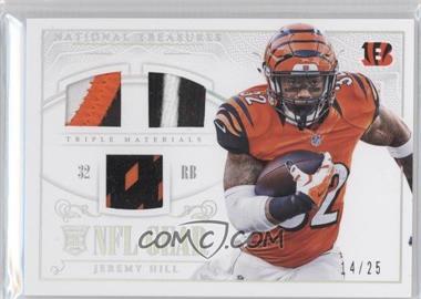 2014 Panini National Treasures - Rookie NFL Gear Materials - Triple Prime #RGD-JH - Jeremy Hill /25