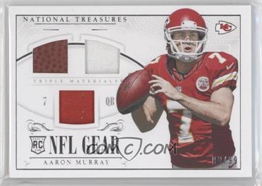 2014 Panini National Treasures - Rookie NFL Gear Materials - Triple #RGD-AM - Aaron Murray /99