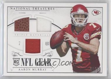 2014 Panini National Treasures - Rookie NFL Gear Materials - Triple #RGD-AM - Aaron Murray /99