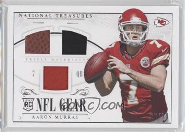 2014 Panini National Treasures - Rookie NFL Gear Materials - Triple #RGD-AM - Aaron Murray /99