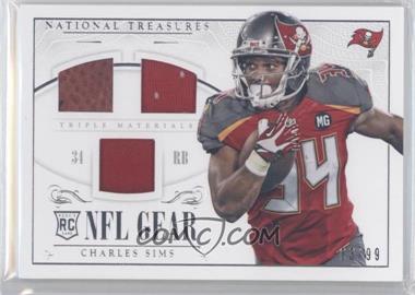 2014 Panini National Treasures - Rookie NFL Gear Materials - Triple #RGD-CS - Charles Sims /99