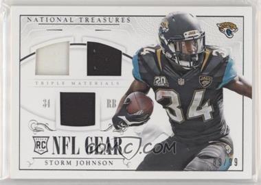 2014 Panini National Treasures - Rookie NFL Gear Materials - Triple #RGD-SJ - Storm Johnson /99