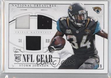 2014 Panini National Treasures - Rookie NFL Gear Materials - Triple #RGD-SJ - Storm Johnson /99