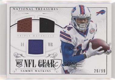 2014 Panini National Treasures - Rookie NFL Gear Materials - Triple #RGD-SW - Sammy Watkins /99