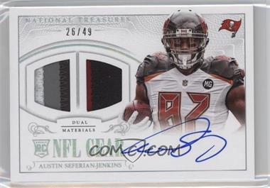 2014 Panini National Treasures - Rookie NFL Gear Materials Signatures - Dual Prime #RGS-AS - Austin Seferian-Jenkins /49