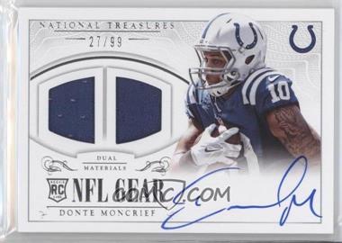 2014 Panini National Treasures - Rookie NFL Gear Materials Signatures - Dual #RGS-DM - Donte Moncrief /99